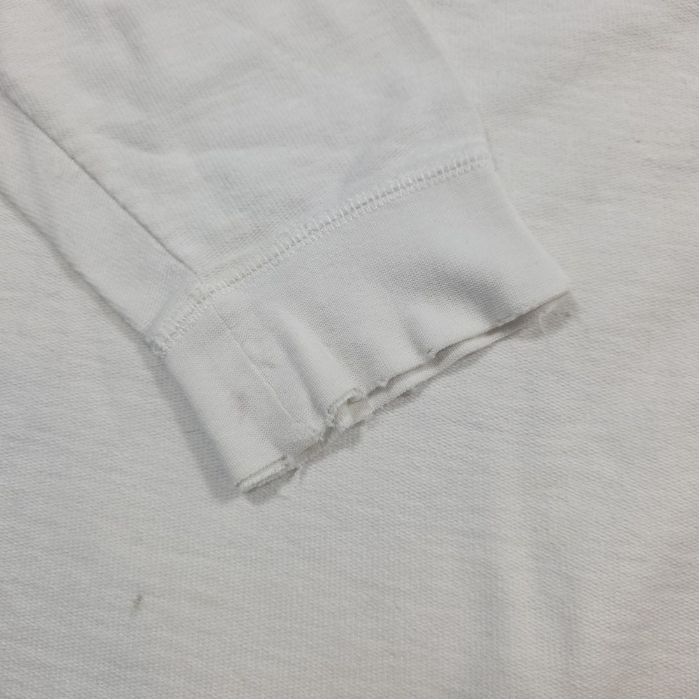 Vtg Nautica Yacht Club Embroidered Crewneck Sweatshirt 90s White Purple Pullover - Picture 6 of 15